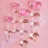 Crystal Glass Anal Plug & Beaded Dildo – Prostate and Intimate Stimulation Massager