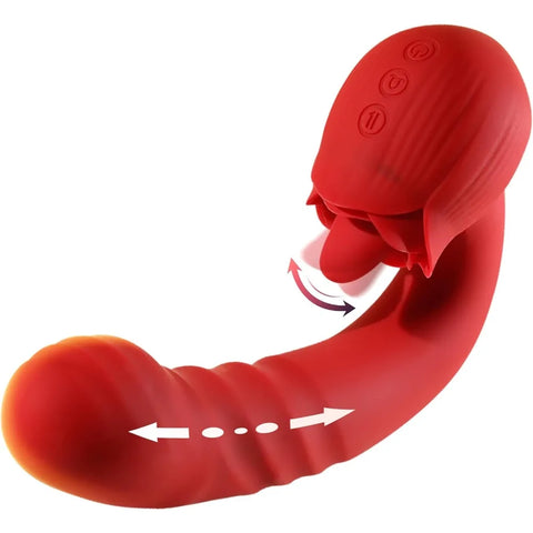 Wearable Tongue Licking Vibrator – G-Spot & Clitoral Stimulation Massager for Women