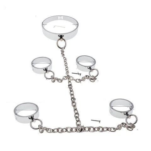 3-Piece Metal Collar and Shackle Set