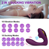 10 Speed Oral Suction Vibe for Clit & G-Spot