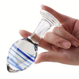 Glass Anal Plug & Prostate Stimulator Crystal Dildo for Adult