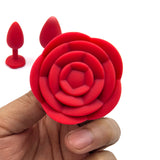 Rose Design Silicone Anal Plug – Beginner to Expert Size Options (3 Size)