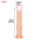 10 Inch Realistic Dildo with Powerful Suction