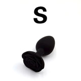 Rose Design Silicone Anal Plug – Beginner to Expert Size Options (3 Size)
