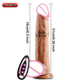 Realistic Telescopic Dildo & Female Stimulator – Flexible, Big-Penile Anal Plug
