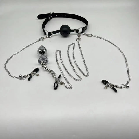 BDSM Gag and Sensation Kit