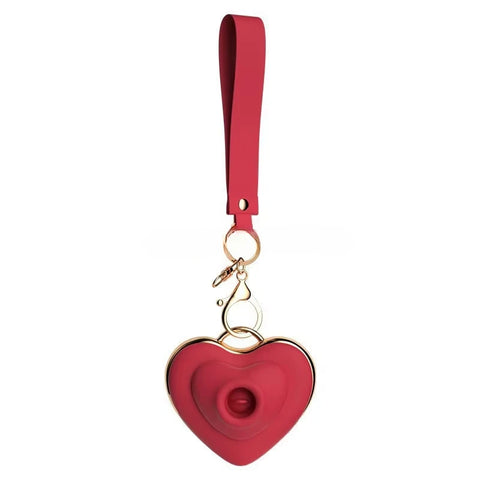 Heart Pendant Vibrator – 2-in-1 Suction & Licking Stimulation Massager