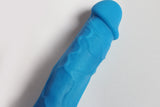 Silicone Newest Blue Pure Silicone Flexible Penis Waterproof Realistic Dildos