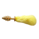 5&quot; ANIMAL 4-COLORED TAIL SPIRAL GOLDEN PLUG Yellow pluglust