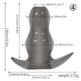 Clear Hollow Butt Plug 5 Sizes