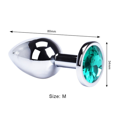Dazzling Jewel Stainless Steel Plug PlugLust Dazzling Jewel Stainless Steel Plug PlugLust