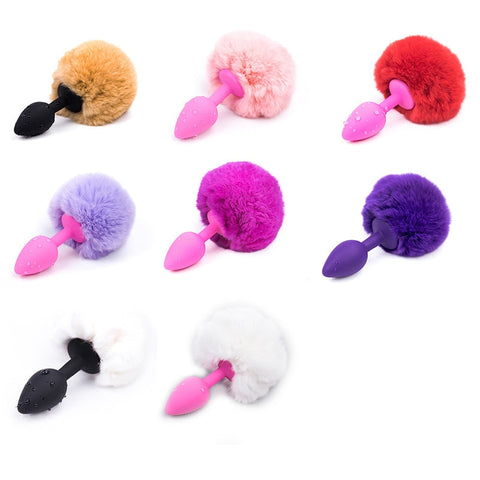 3" Bunny Tail Silicone Plug Styles