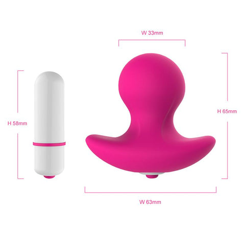 2 Inch Mini Silicone Vibrator Plug PlugLust 2 Inch Mini Silicone Vibrator Plug PlugLust