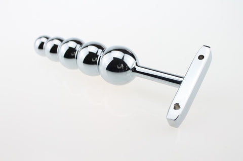 Beads Metal Anal Hook Butt Plug With Five Balls - PlugLust Beads Metal Anal Hook Butt Plug With Five Balls - PlugLust