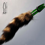 RACCOON TAIL WITH 4 COLORS PYREX PLUG Green pluglust