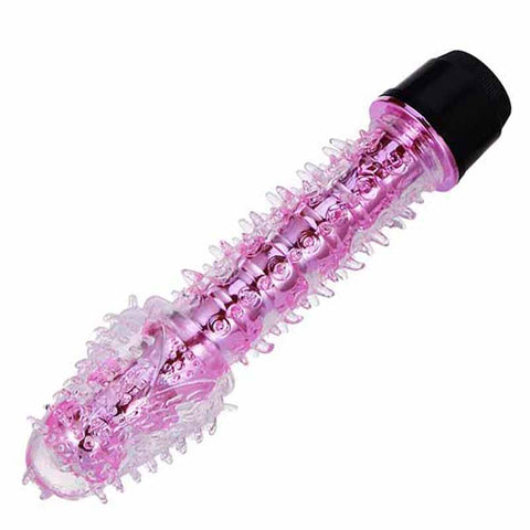 Gode vibrateur en silicone pointes 5 couleurs - PlugLust Gode vibrateur en silicone pointes 5 couleurs - PlugLust