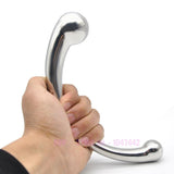 Double Ended Stainless Steel G Spot Wand Massage Stick Pure Metal