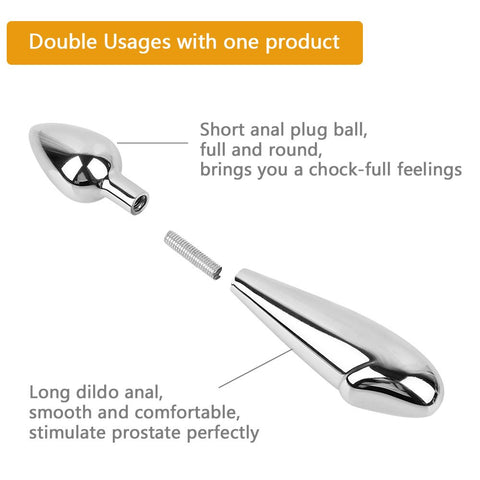 Expander GUIMI Metal Anal Plug Expander Prostate Massager - PlugLust Expander GUIMI Metal Anal Plug Expander Prostate Massager - PlugLust