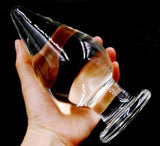 SUPER LARGE TRANSPARENT GLASS PLUG  pluglust